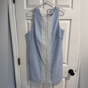 London Times Seersucker Pattern Dress. Size 10.